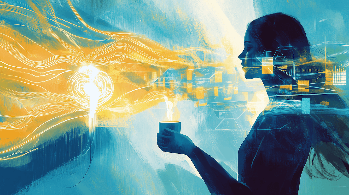 Focus and flow in a cup of coffee